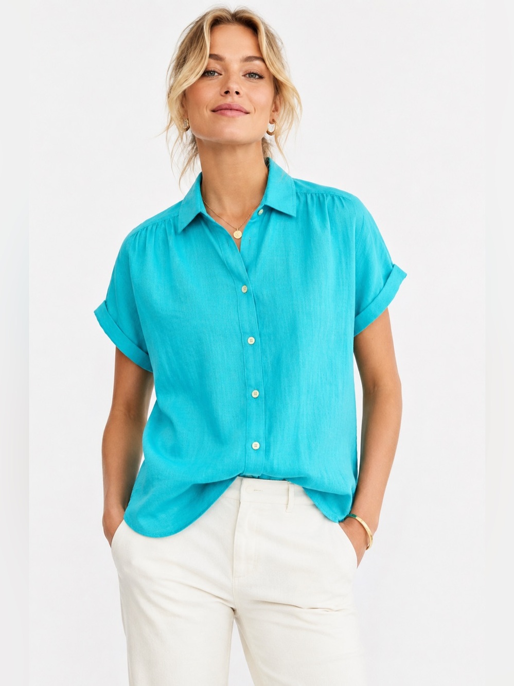 J.CREW Baird McNutt Irish Linen Shirt — XS